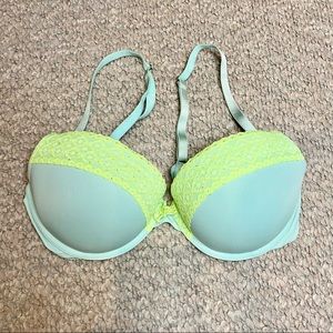 aerie blue / green bra